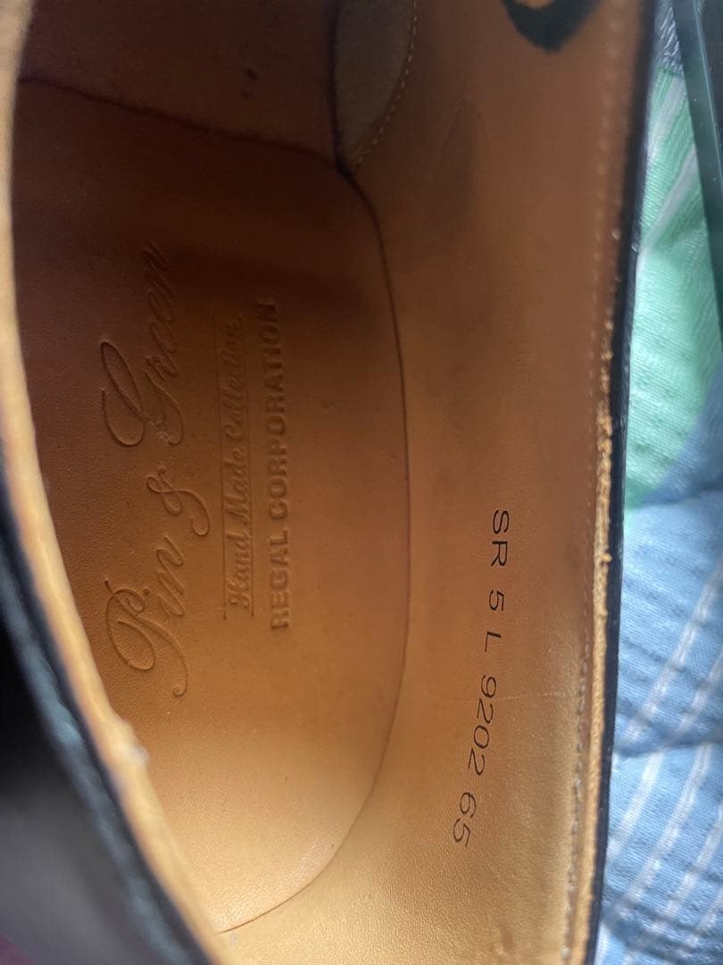 ユッキーPing & Green 内羽根ストレートチップ　24.5