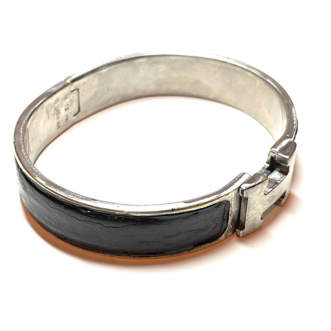 た*や様 『HERMES』　エルメス　バングル　クリック　クラック　ステンレス