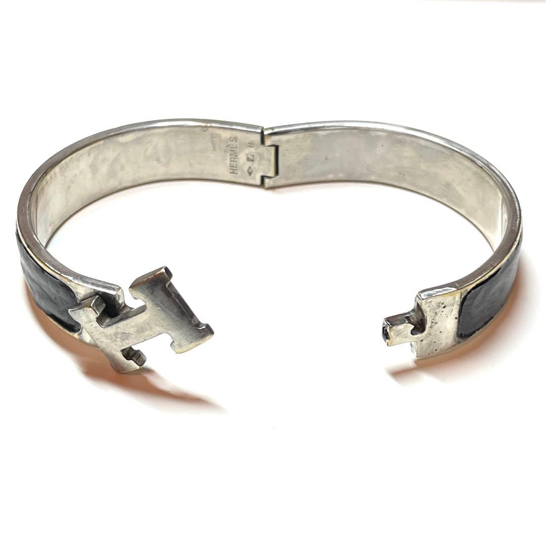 た*や様 『HERMES』　エルメス　バングル　クリック　クラック　ステンレス