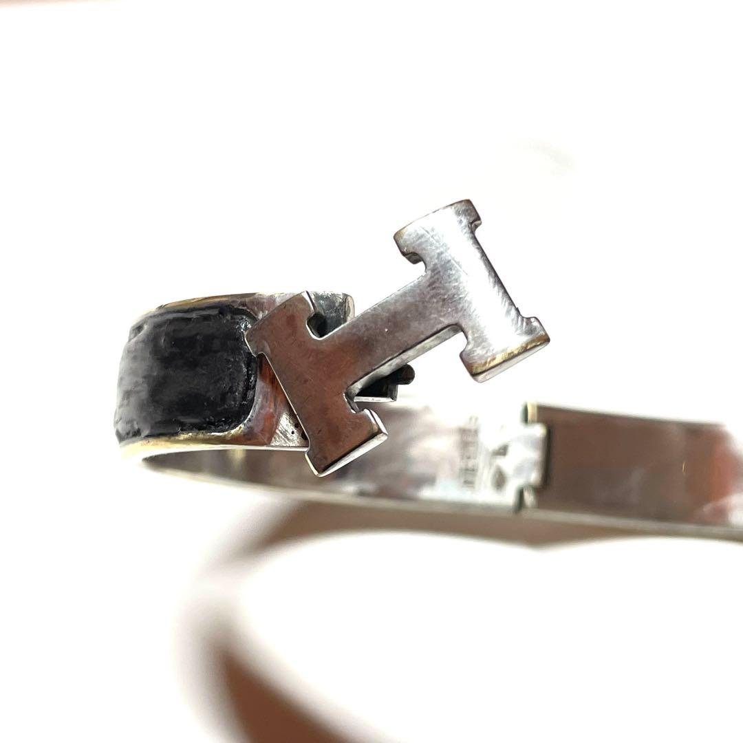た*や様 『HERMES』　エルメス　バングル　クリック　クラック　ステンレス
