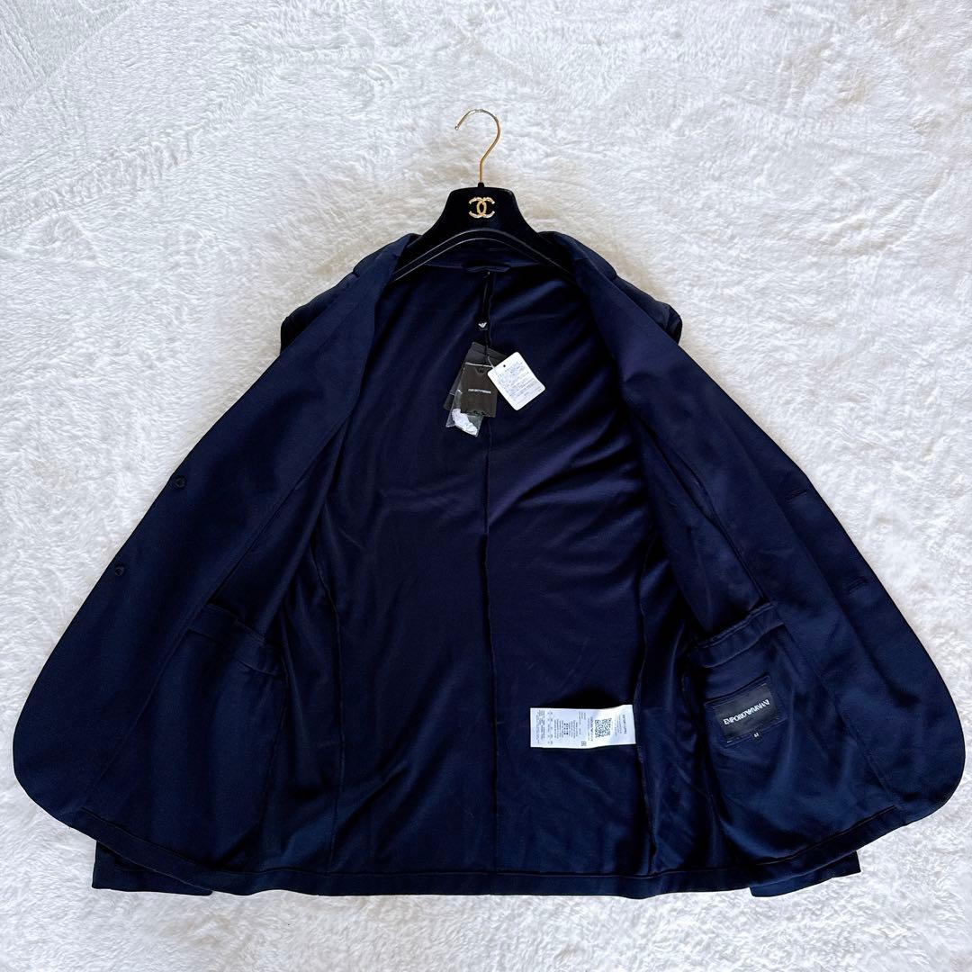 新品タグ付き✨【エンポリオアルマーニ】ジャケット 綿100% ネイビー 52