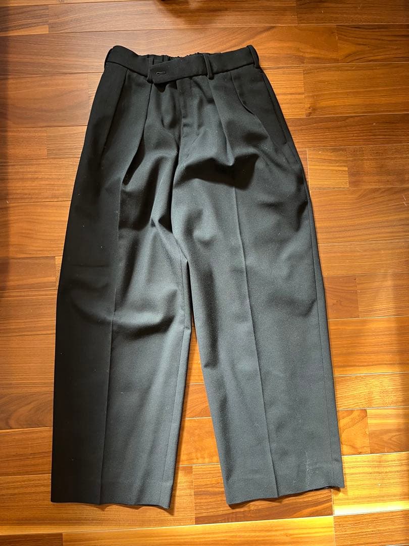 MARKAWARE オーガニックウール トラウザーズ Black Mサイズ