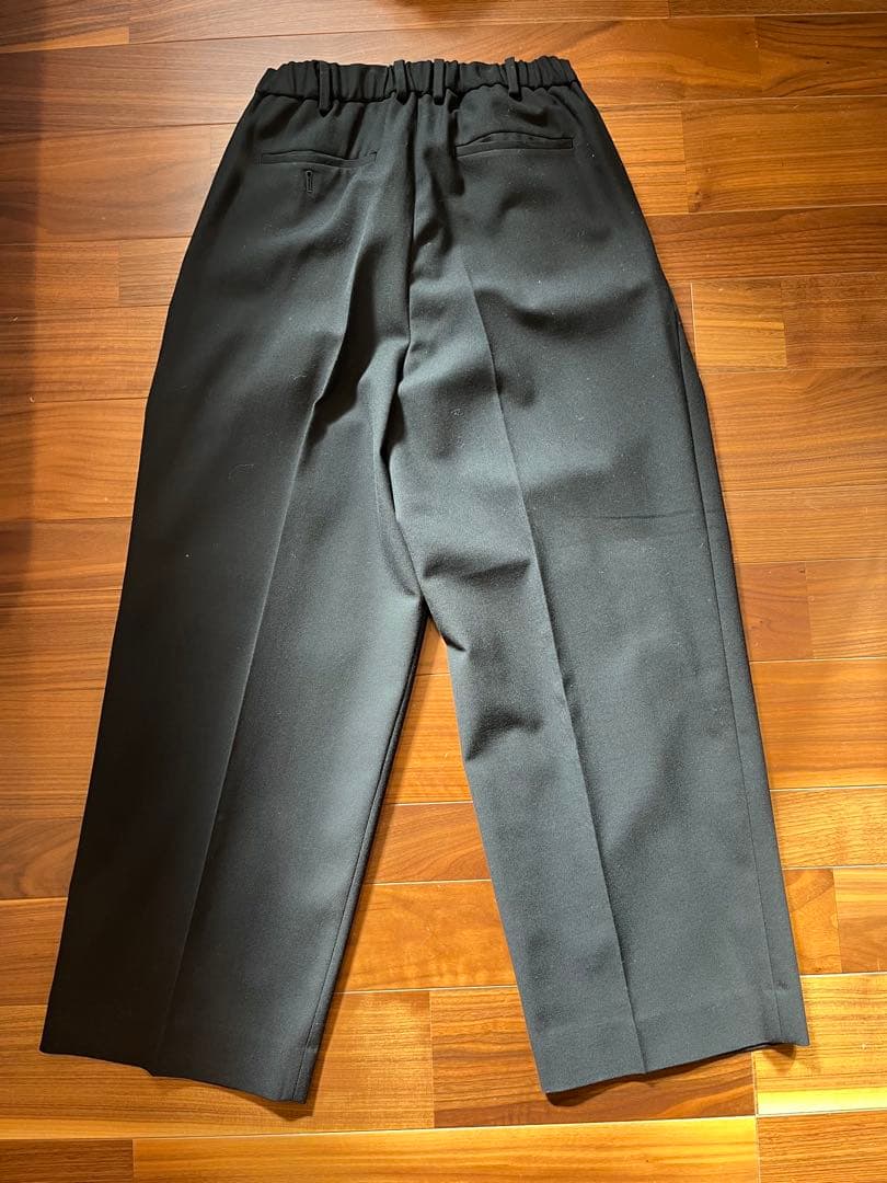 MARKAWARE オーガニックウール トラウザーズ Black Mサイズ