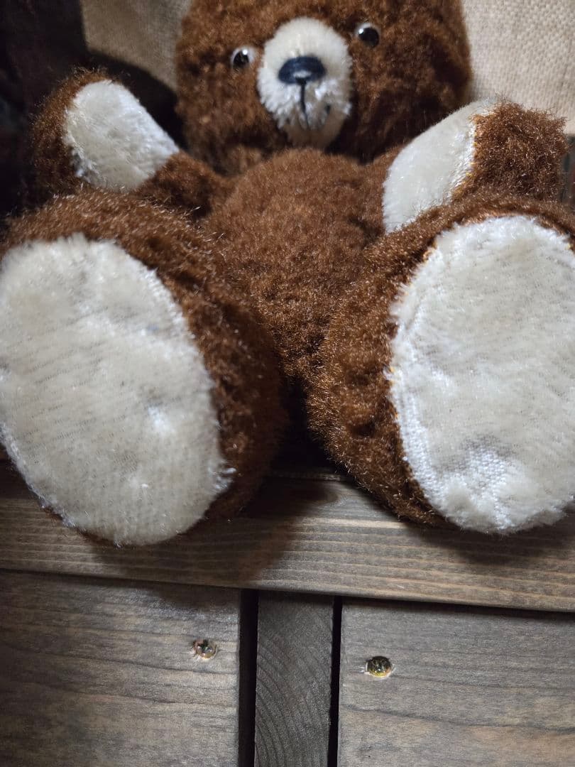 DDRベア　ポンチ目　アンティークテディベア