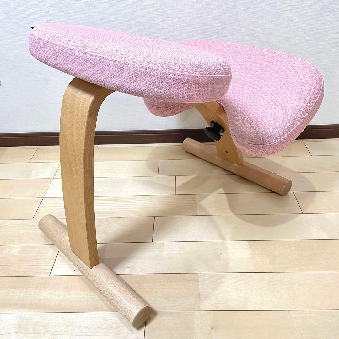 バランスラボ バランスチェア バランスイージー 桜 ピンク 中古品 カバー付き