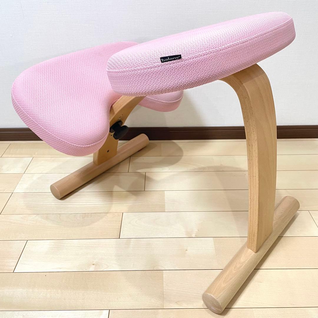 バランスラボ バランスチェア バランスイージー 桜 ピンク 中古品 カバー付き