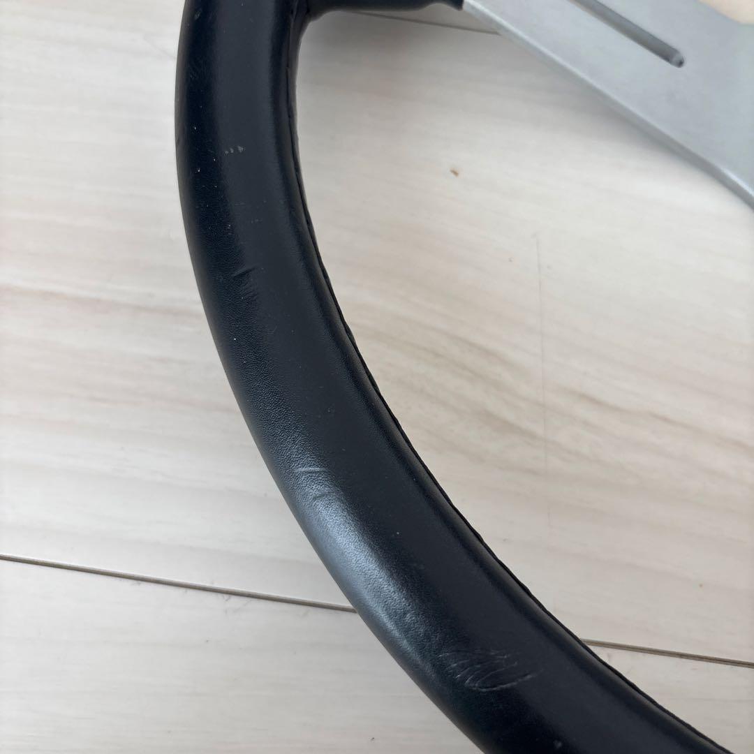 ナルディ　コンペティション　ブラックレザー&シルバースポーク36パイ　正規品中古