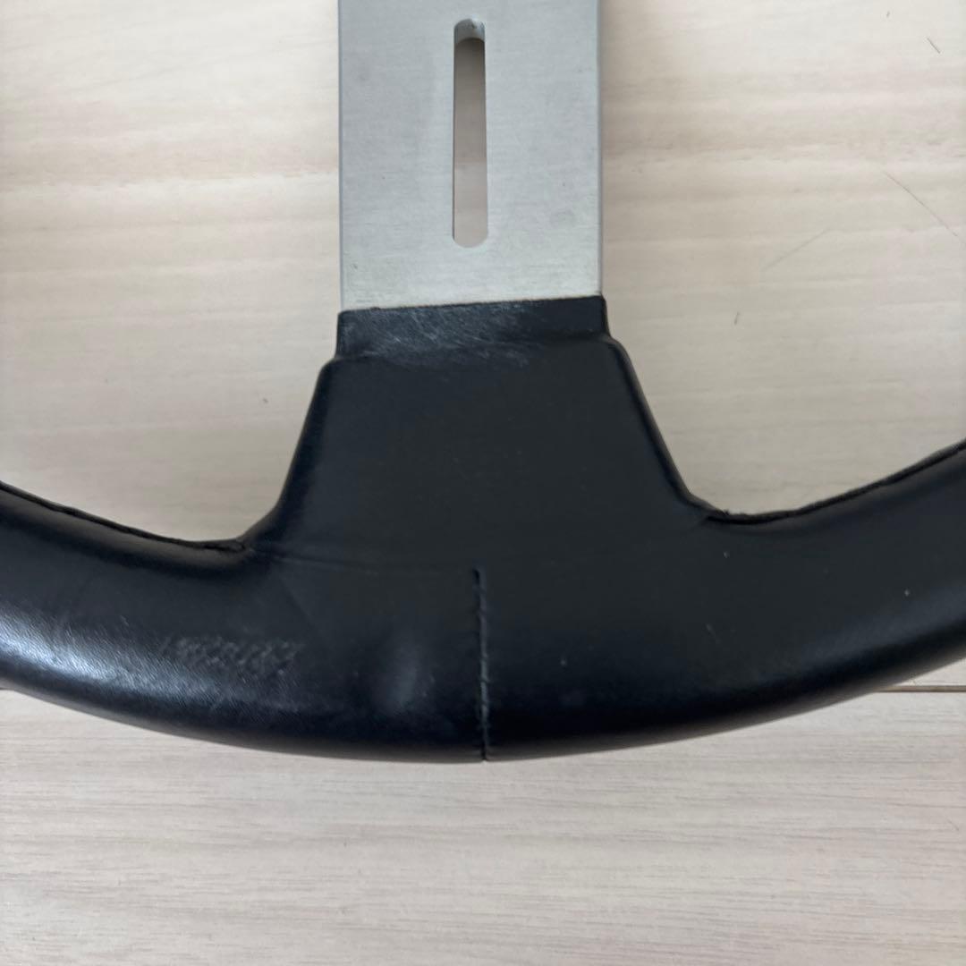 ナルディ　コンペティション　ブラックレザー&シルバースポーク36パイ　正規品中古