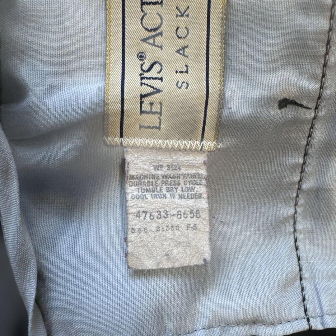 古着 levi's アクション スラックス 黒 ブラック W35