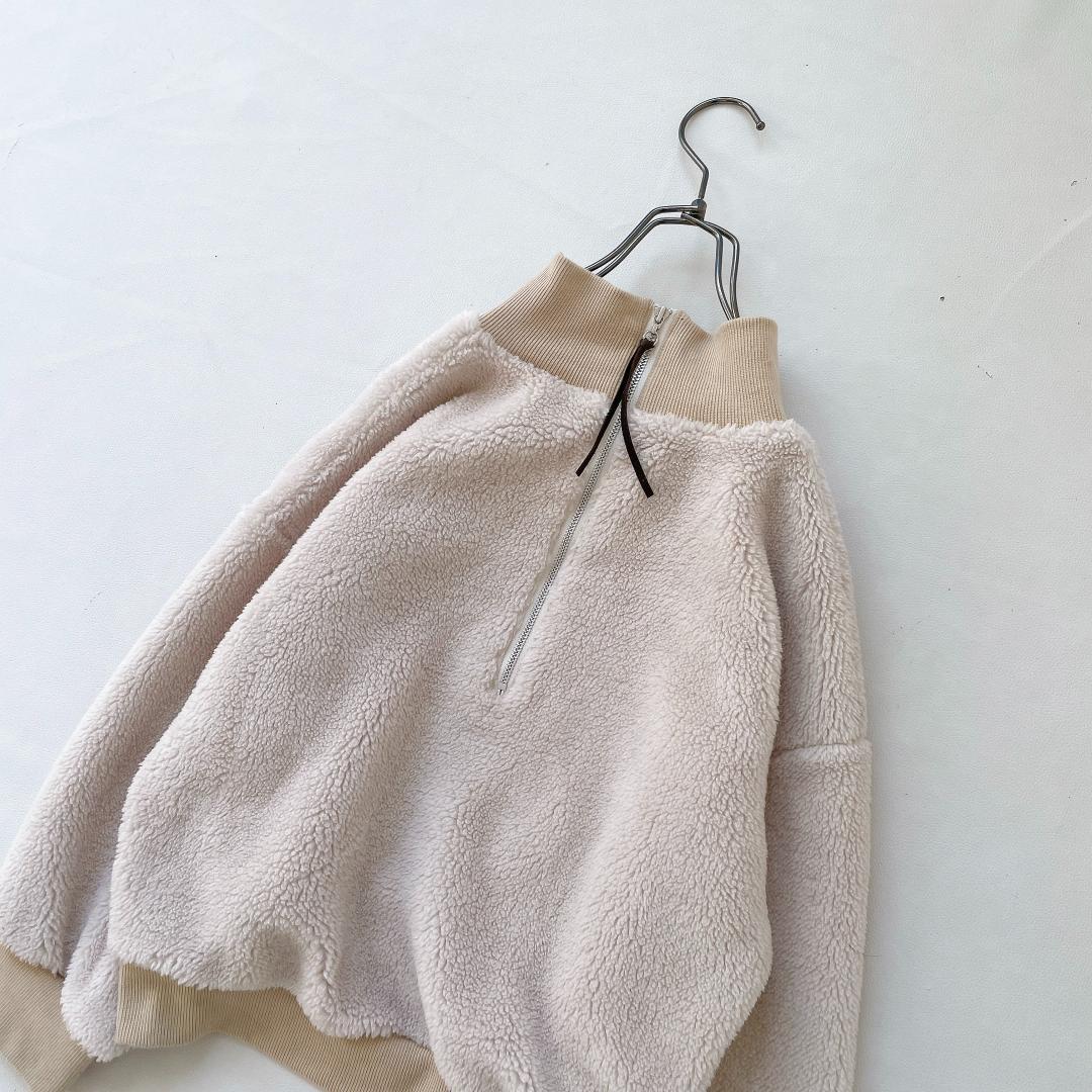 【美品】ETRE TOKYO エトレトウキョウ ハーフジップ ボアスウェット