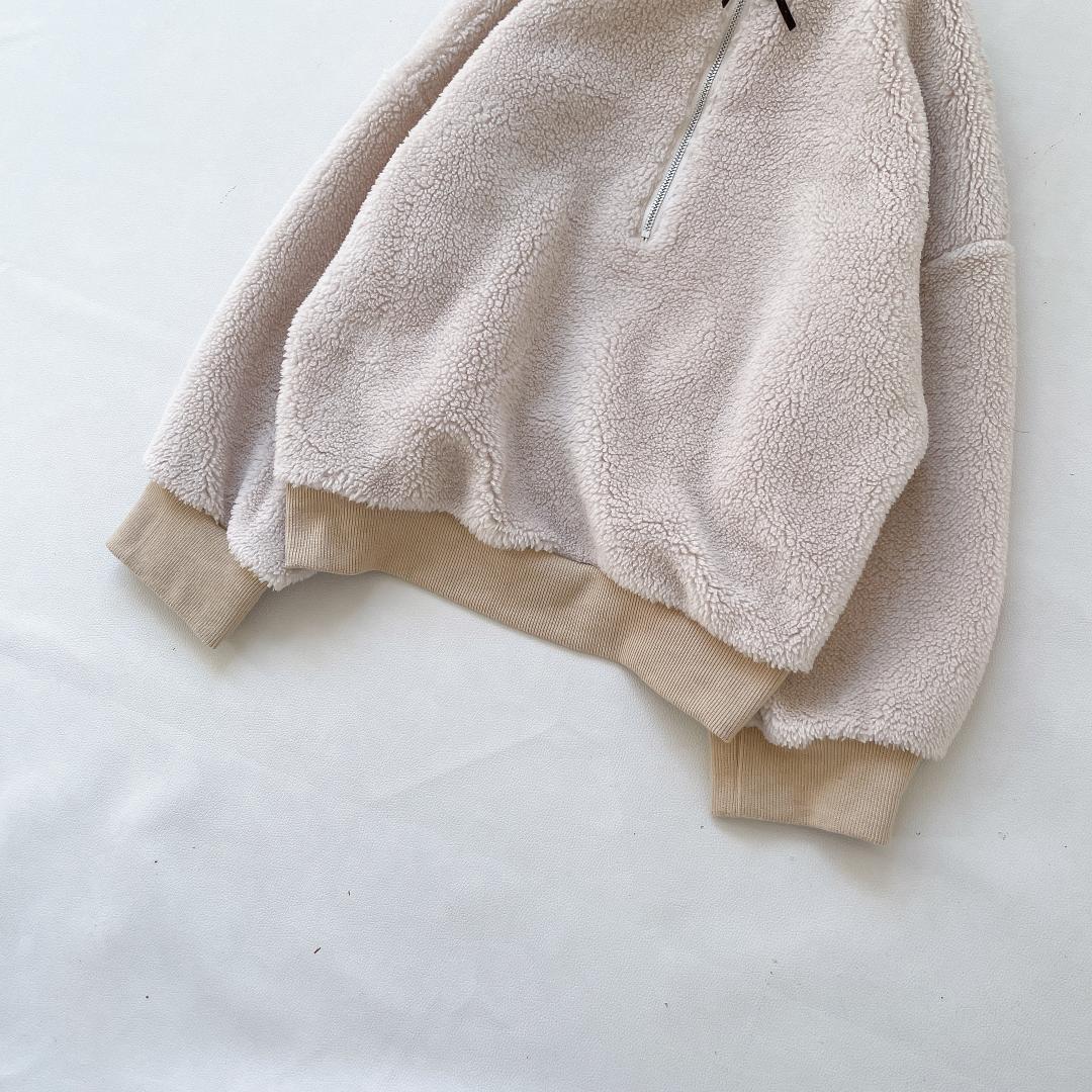 【美品】ETRE TOKYO エトレトウキョウ ハーフジップ ボアスウェット