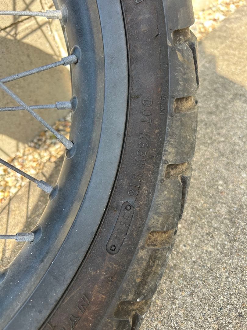 TW200 ホイール　タイヤ