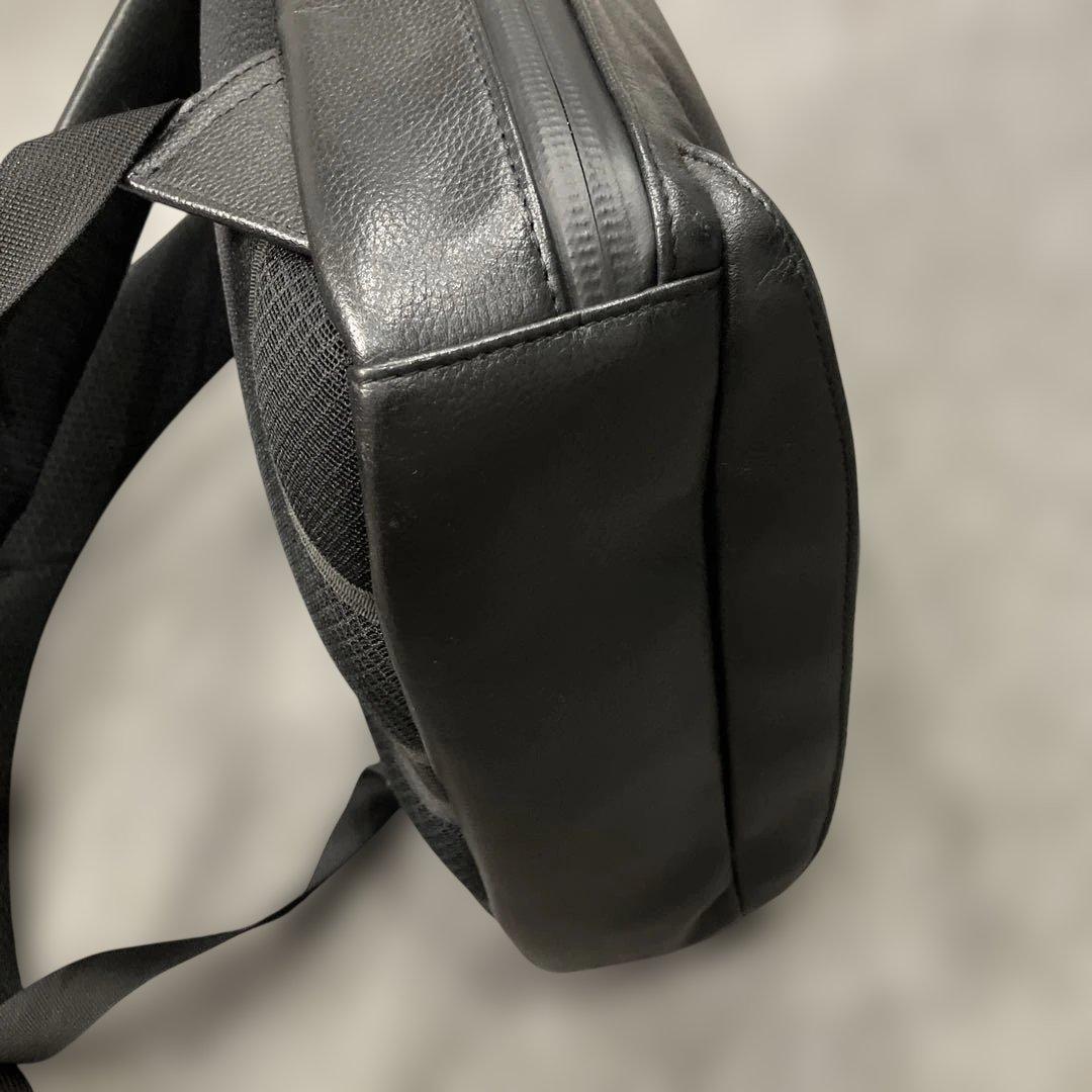 BROSKI AND SUPPLY レザー ブラック バックパック