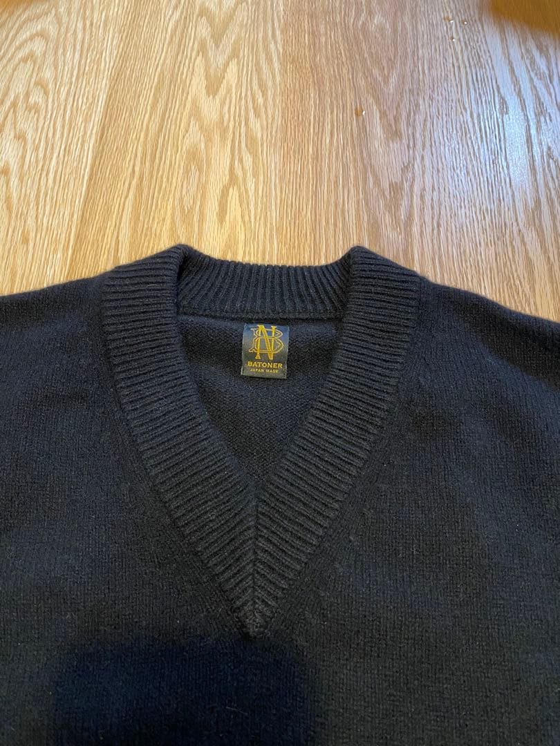 BATONER バトナー　カシミヤ×ウール　ニット　メンズ サイズ1