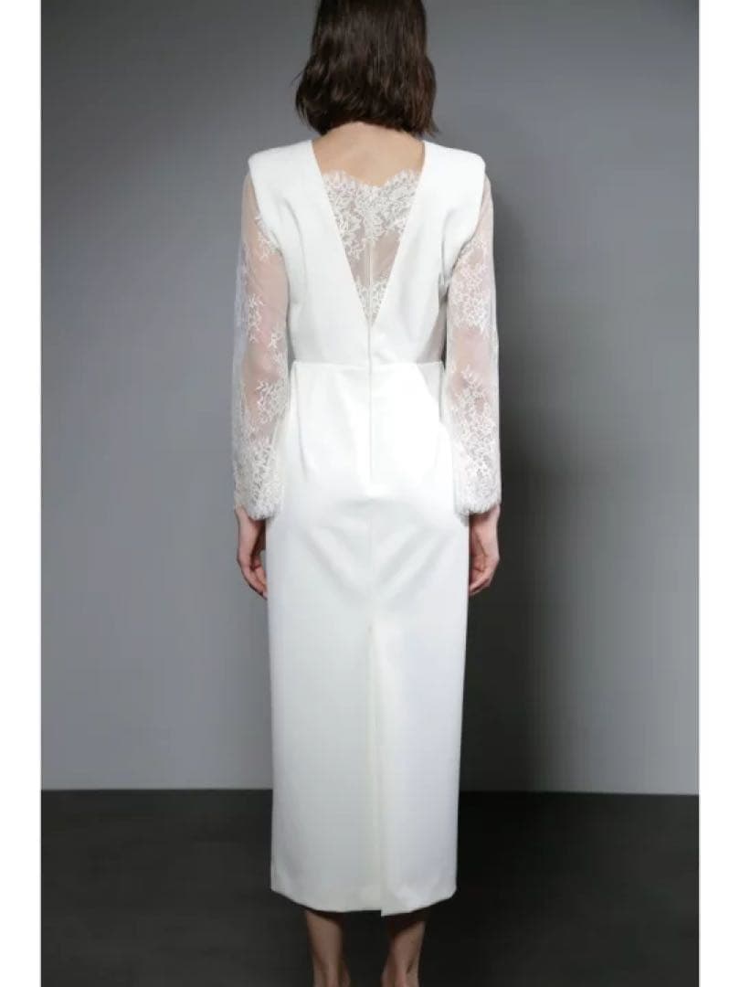 Alunc レースコンビドレス 白 サイズ38