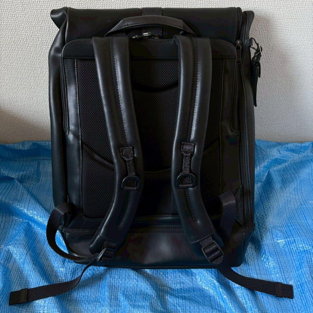 TUMI トゥミ ロールトップ レザー リュック ビジネスリュック
