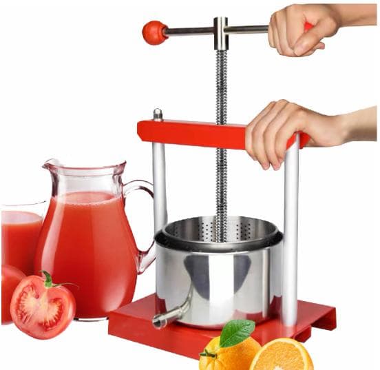手動ジューサー 3L 大容量 ジュース絞り器 ステンレス鋼製 果汁絞り 圧搾機