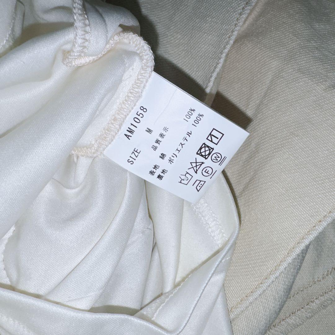 ANDMARY Baby ribbon mini skirt ベージュ M