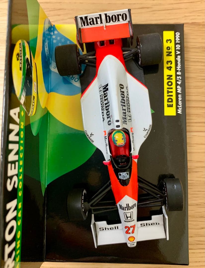 ◼︎クマ ミニチャンプス マクラーレン MP4/5 A.セナ マルボロ仕様