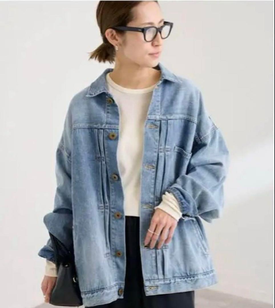 タグ付き　フレームワーク エクストララージデニムジャケット　ぶるーA