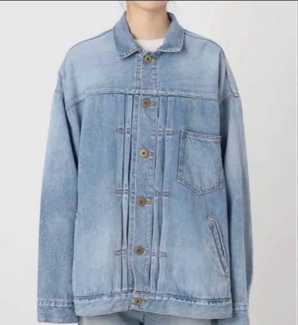 タグ付き　フレームワーク エクストララージデニムジャケット　ぶるーA