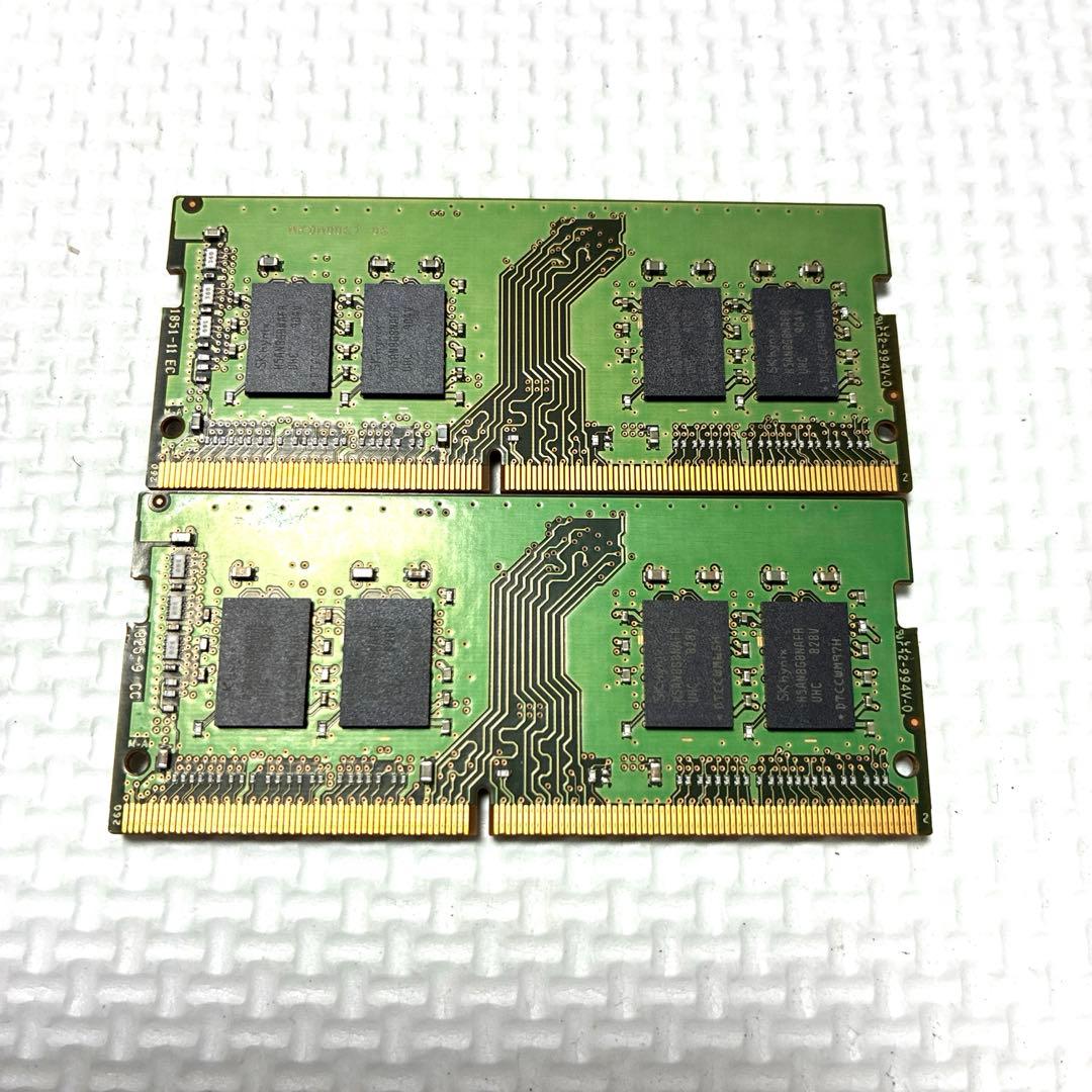 中古動作品SKhynix製ノートPC用メモリ PC4-2400T8GB×2枚#G