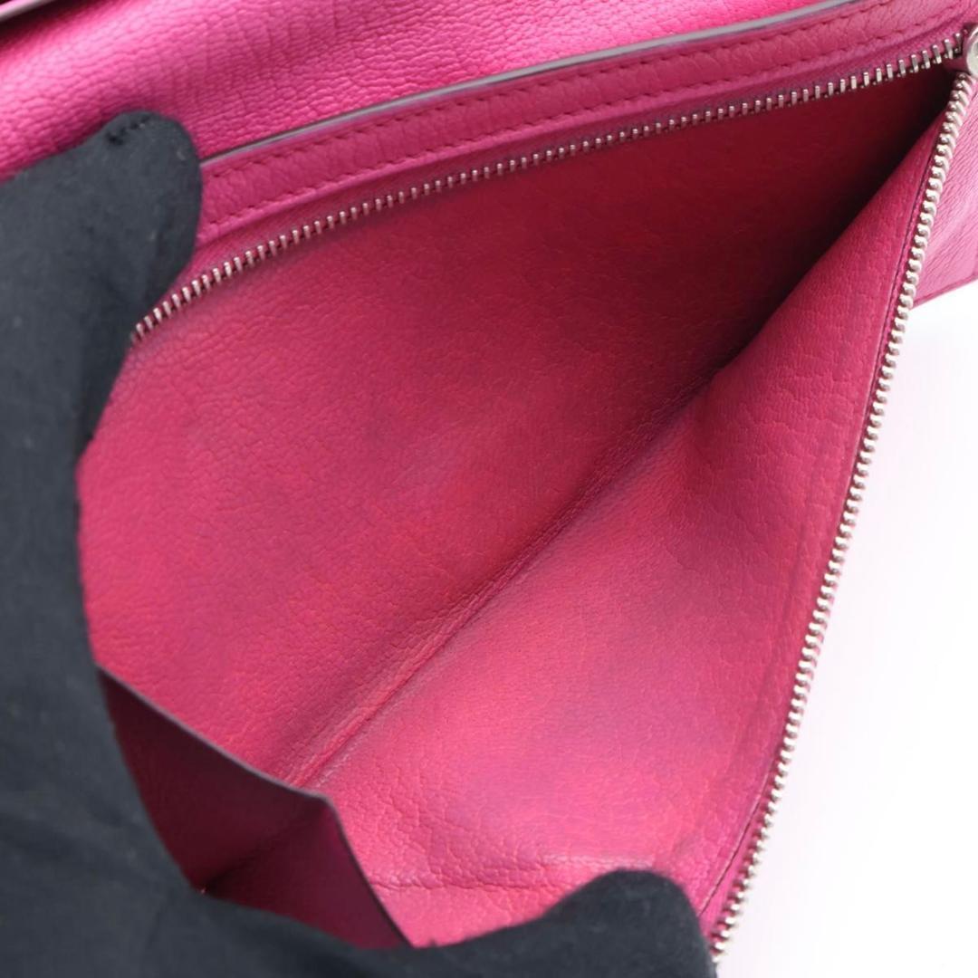 【極美品】HERMES ベアンスフレ　長財布　バイカラー　グレージュ×ピンク