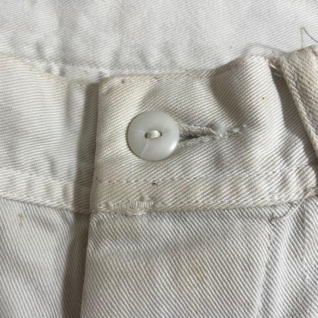 40s US NAVY セーラーパンツ 内ステンシル残り