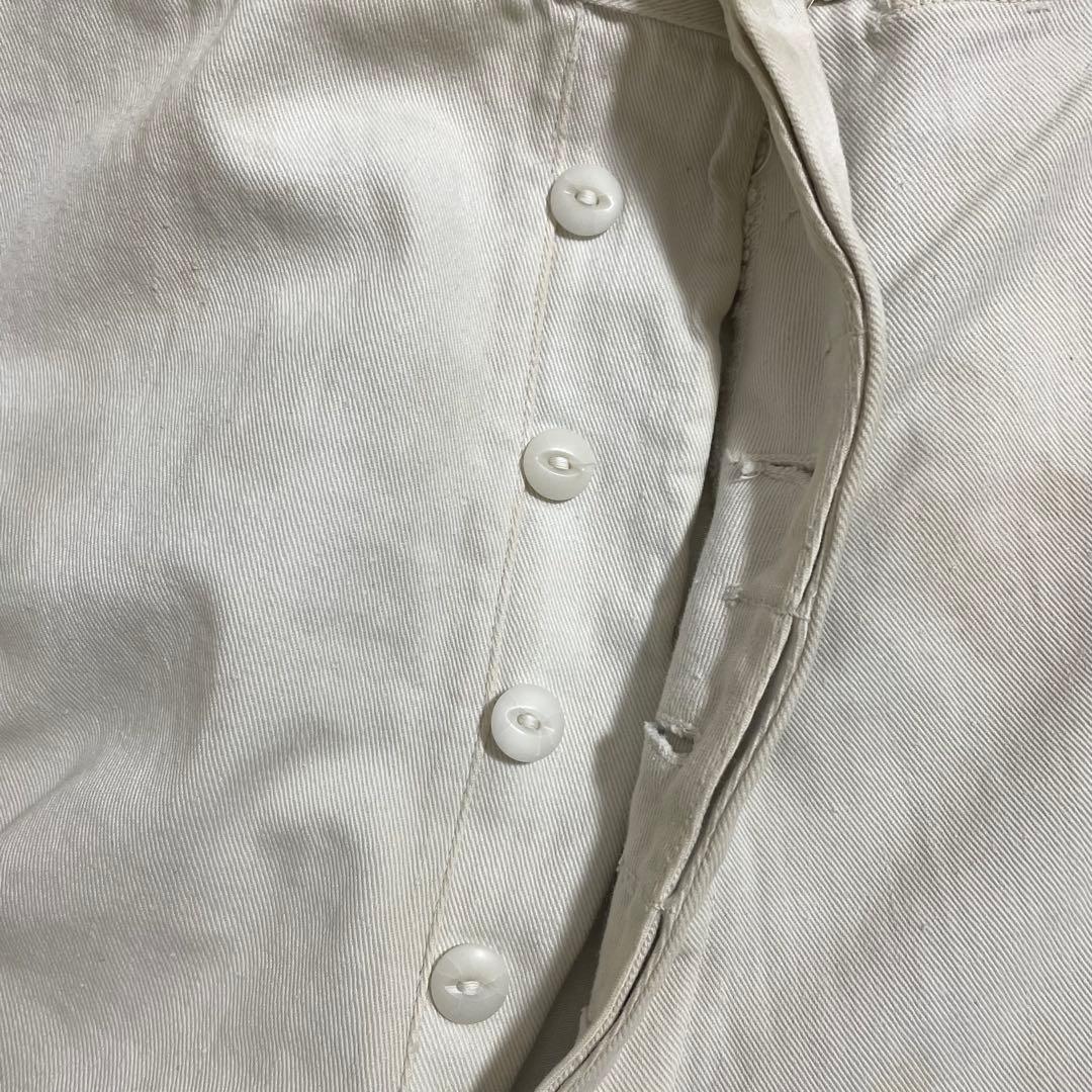 40s US NAVY セーラーパンツ 内ステンシル残り