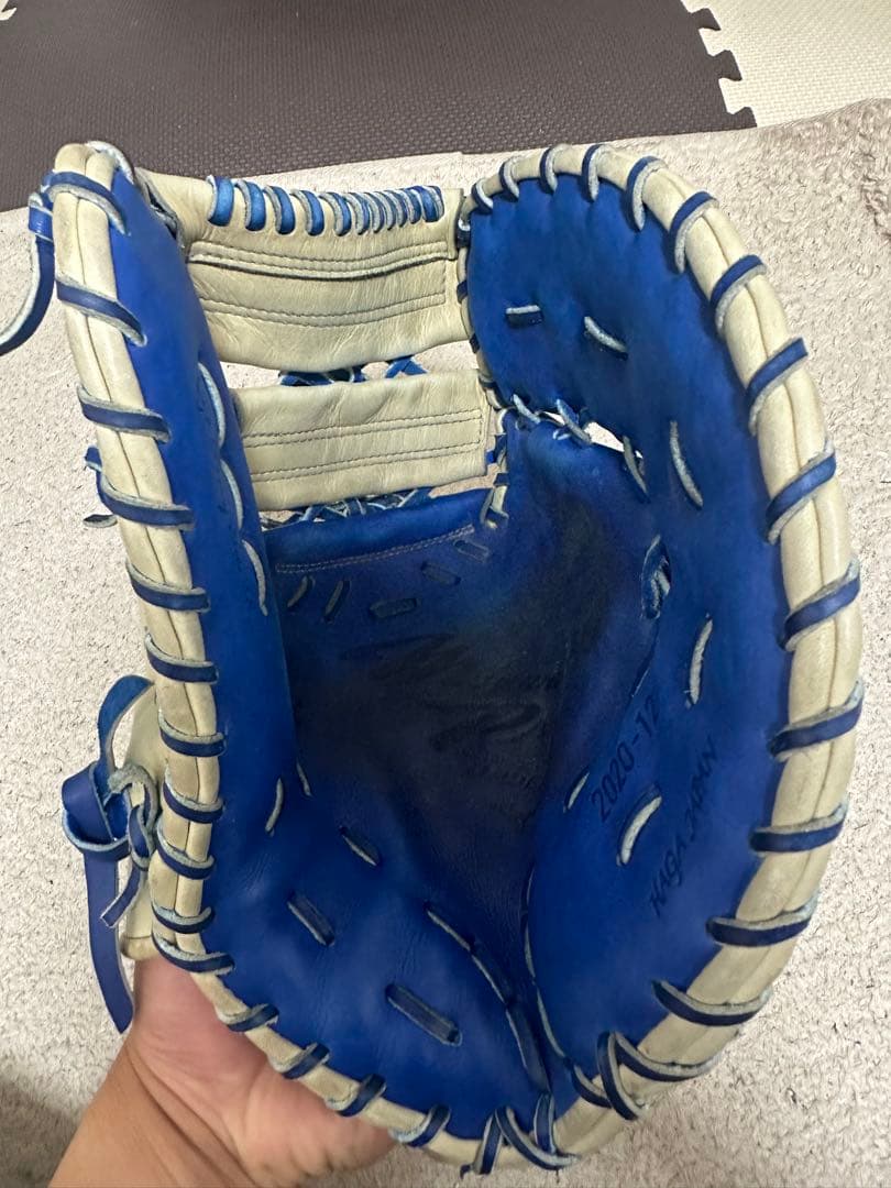 ミズノプロ 軟式 オプションオーダー ファーストミット ダイバーシティブルー