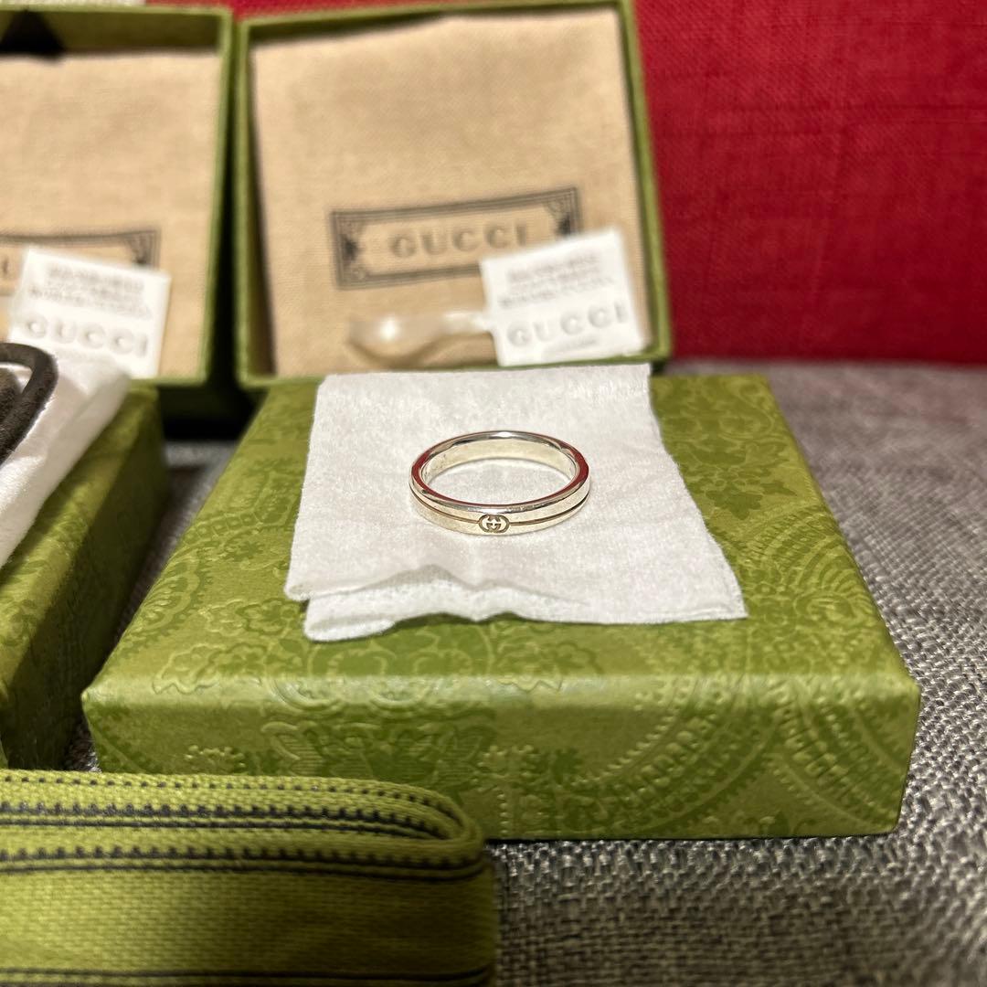 a*7様 GUCCI シンプルリング　保存袋付き　(6月限定価格)