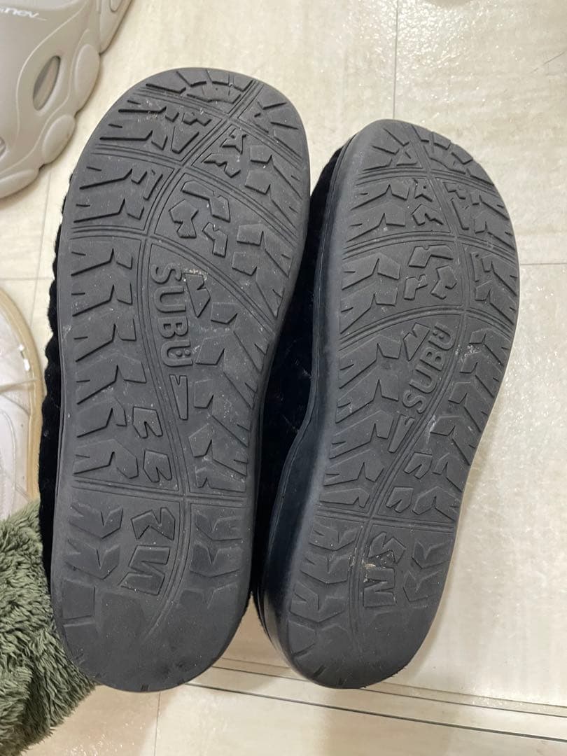 subuサンダル　beams別注フェイクファー