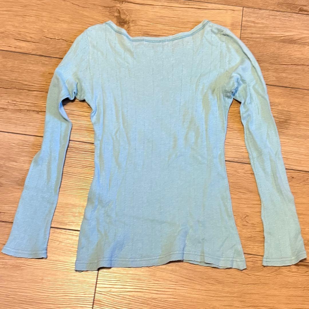 古着 ヒステリックグラマー 平成 パフェ 水色 ラメ プリント カットソー