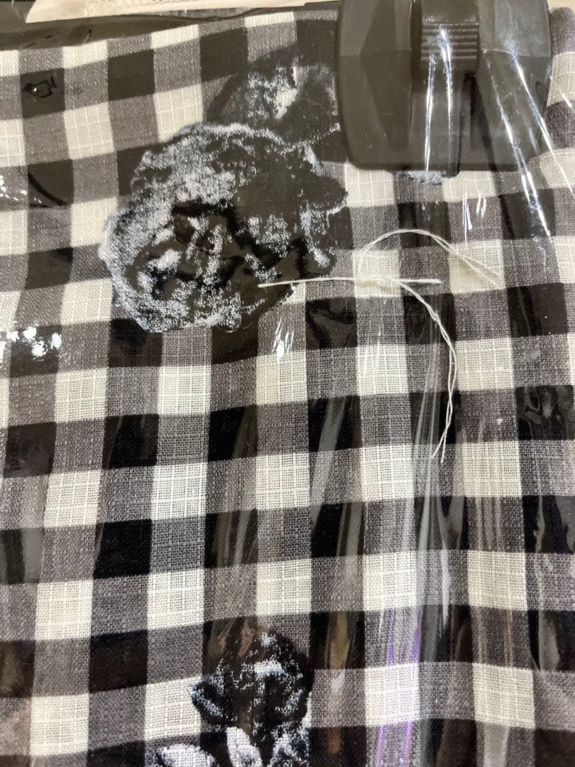 新品 ラベルエチュード 浴衣セット ギンガムチェック バラ ブラック