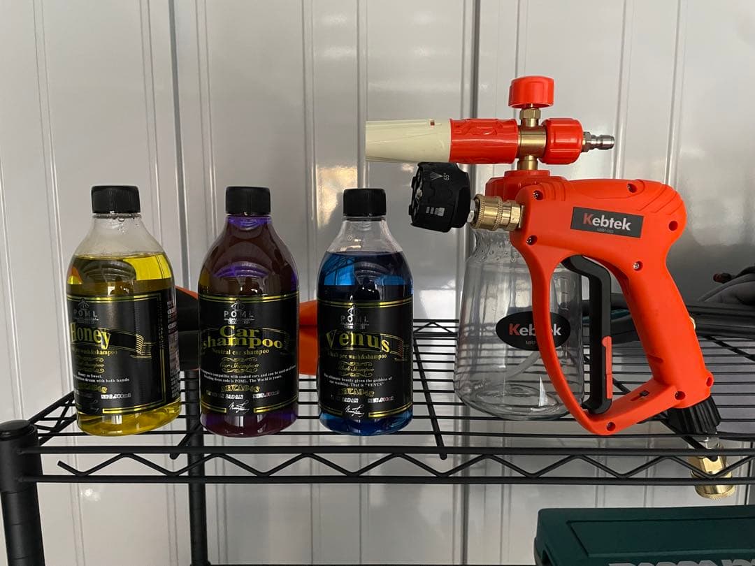 Kebtekショートガン カーシャンプーセット