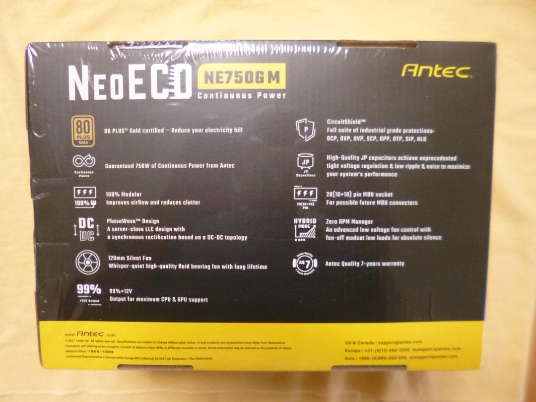 Antec NeoECO NE750GM 80GOLD(未開封)