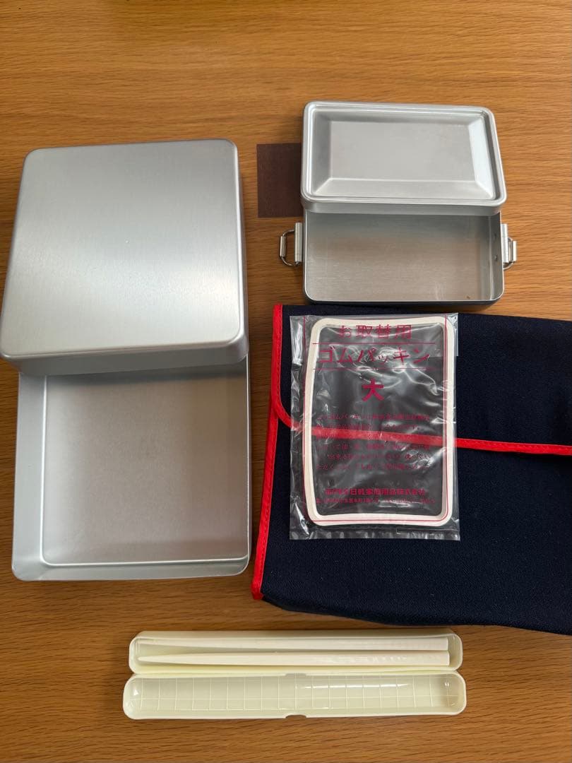 昭和レトロ　弁当箱　アルミ