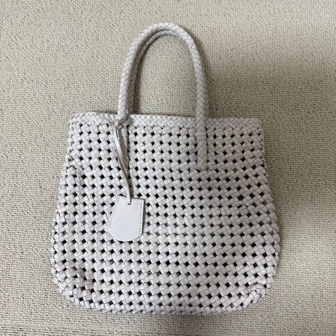 REN レン　ゴートメッシュ　ショッパーXS ヤギ革 スティルグレー