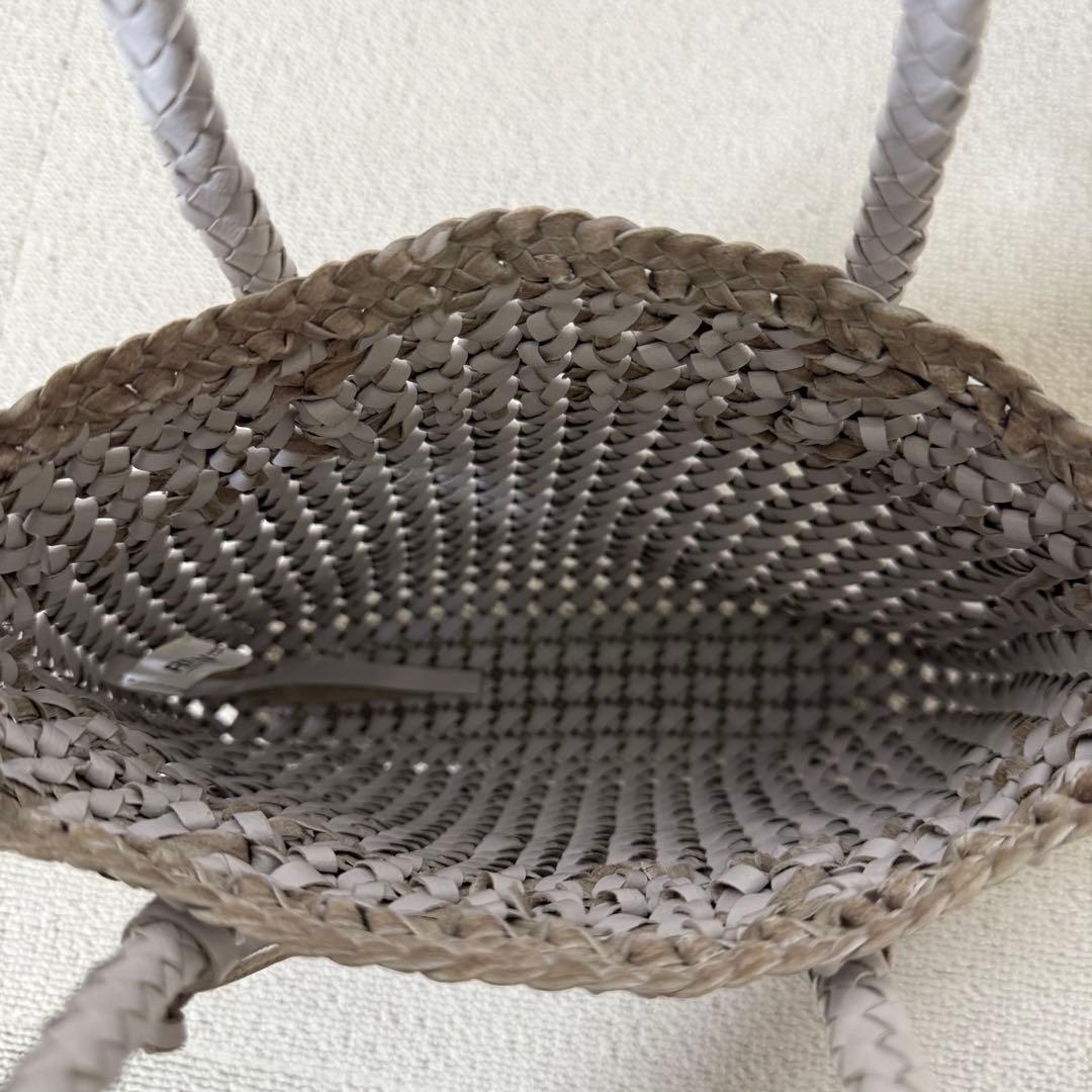 REN レン　ゴートメッシュ　ショッパーXS ヤギ革 スティルグレー