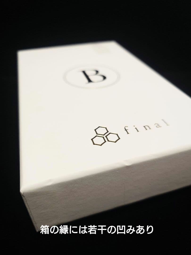 【試聴のみ美品】final B1 リケーブル可能イヤホン 3.5mmケーブル付