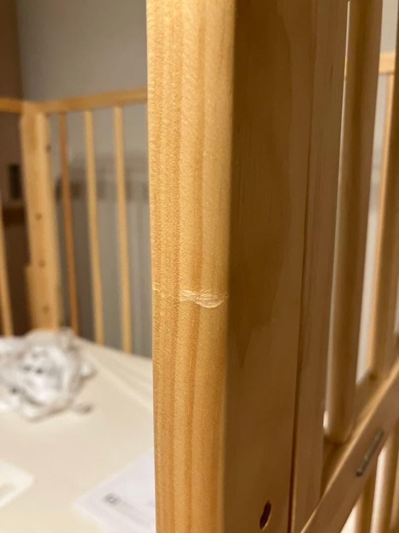 【soinel そいねーる】ミニベビーベッド ナチュラル/マットレス・ベルト付