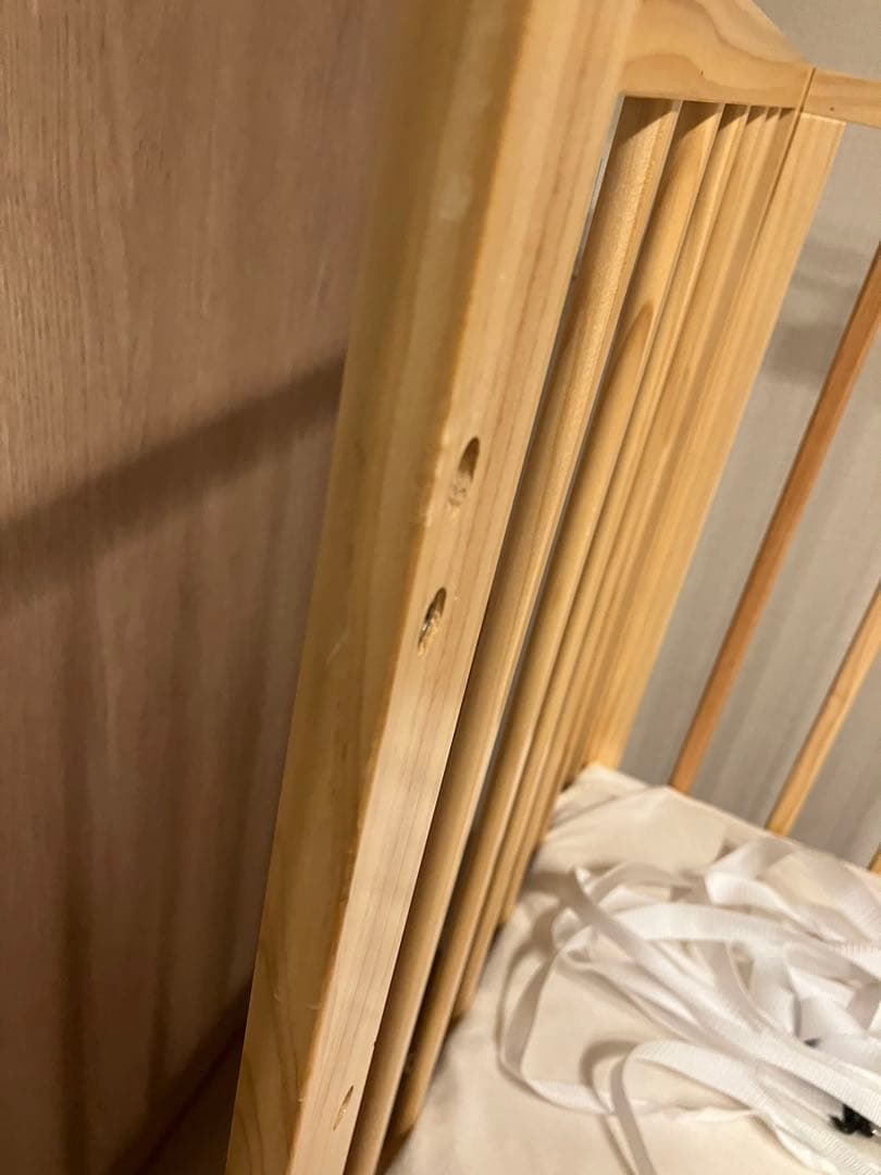 【soinel そいねーる】ミニベビーベッド ナチュラル/マットレス・ベルト付