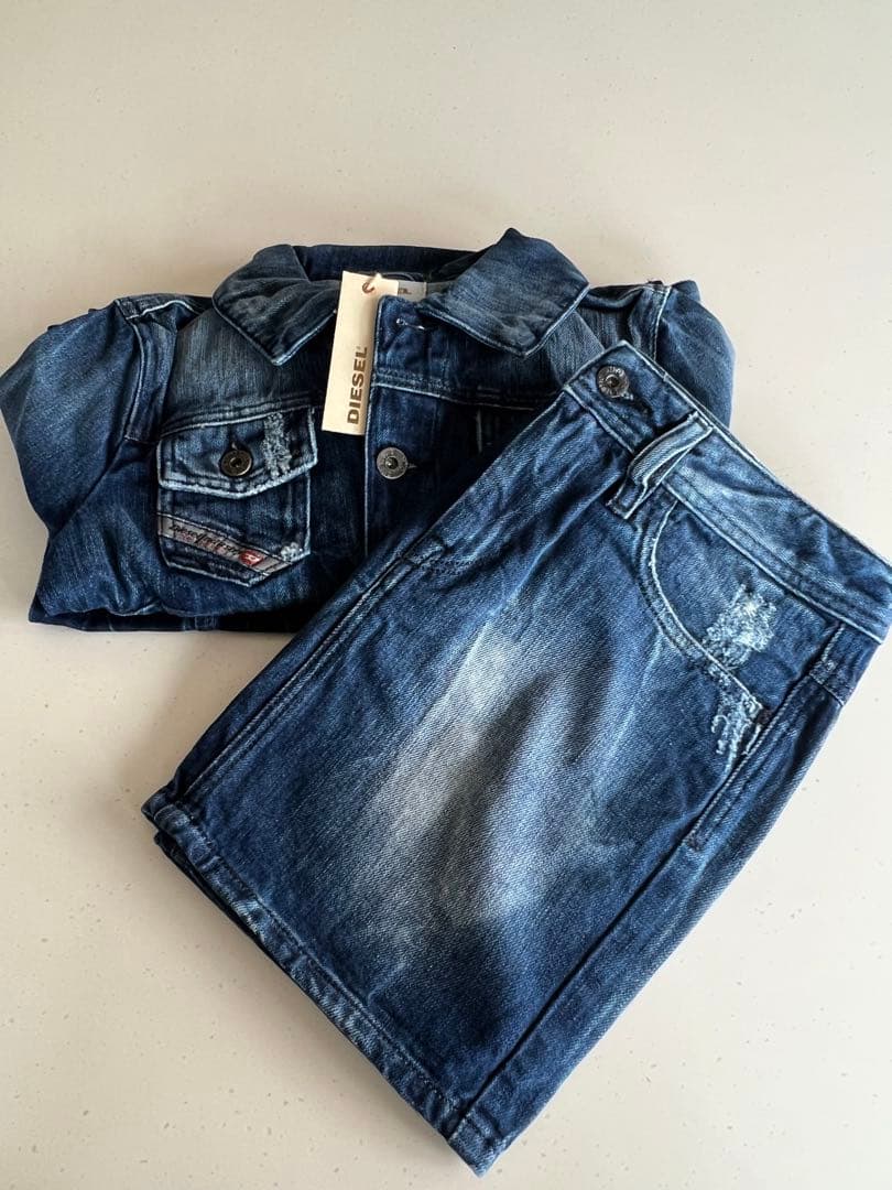DIESEL レディース　デニムジャケット　デニムスカート　セットアップ