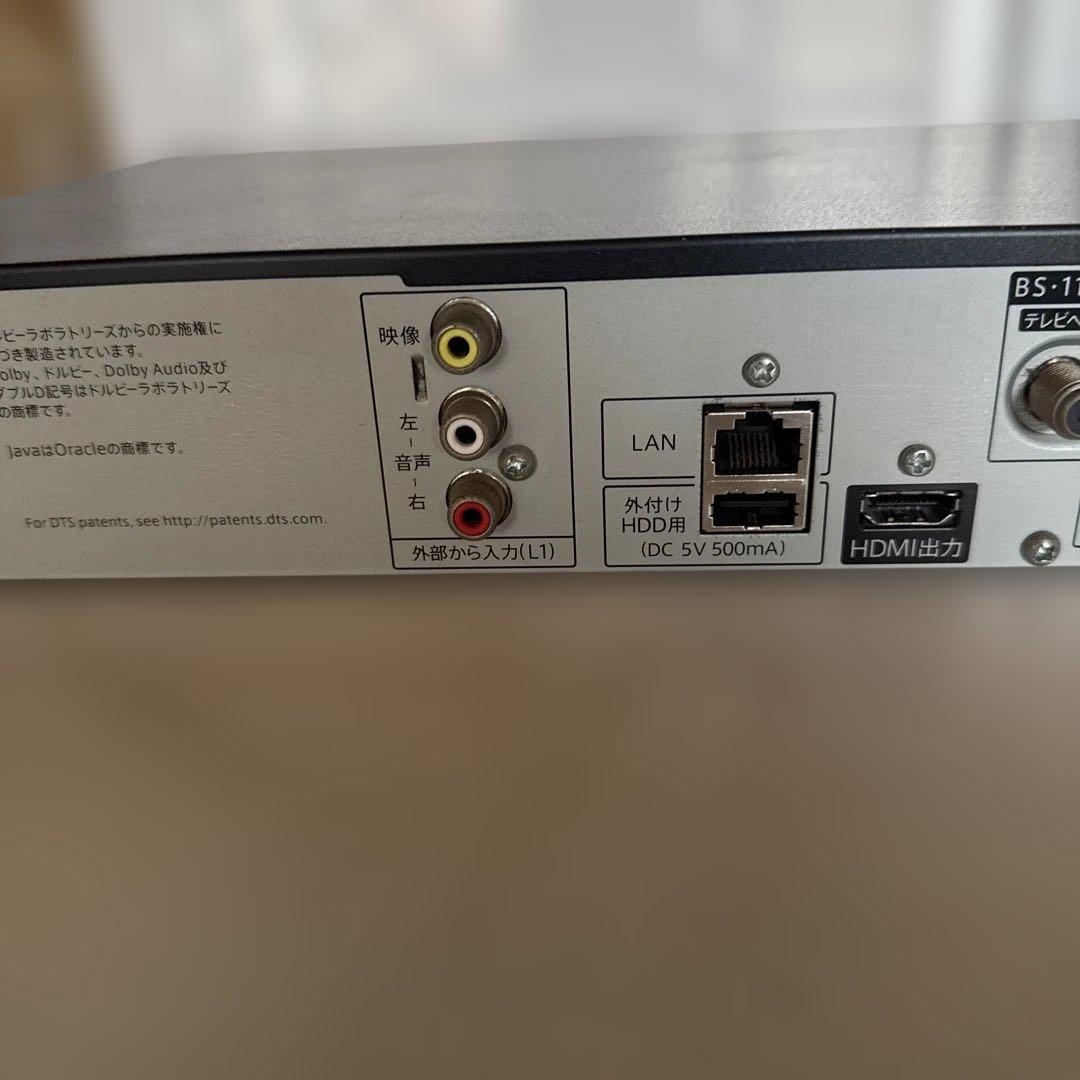 SHARP AQUOS ブルーレイレコーダー　bd-w580