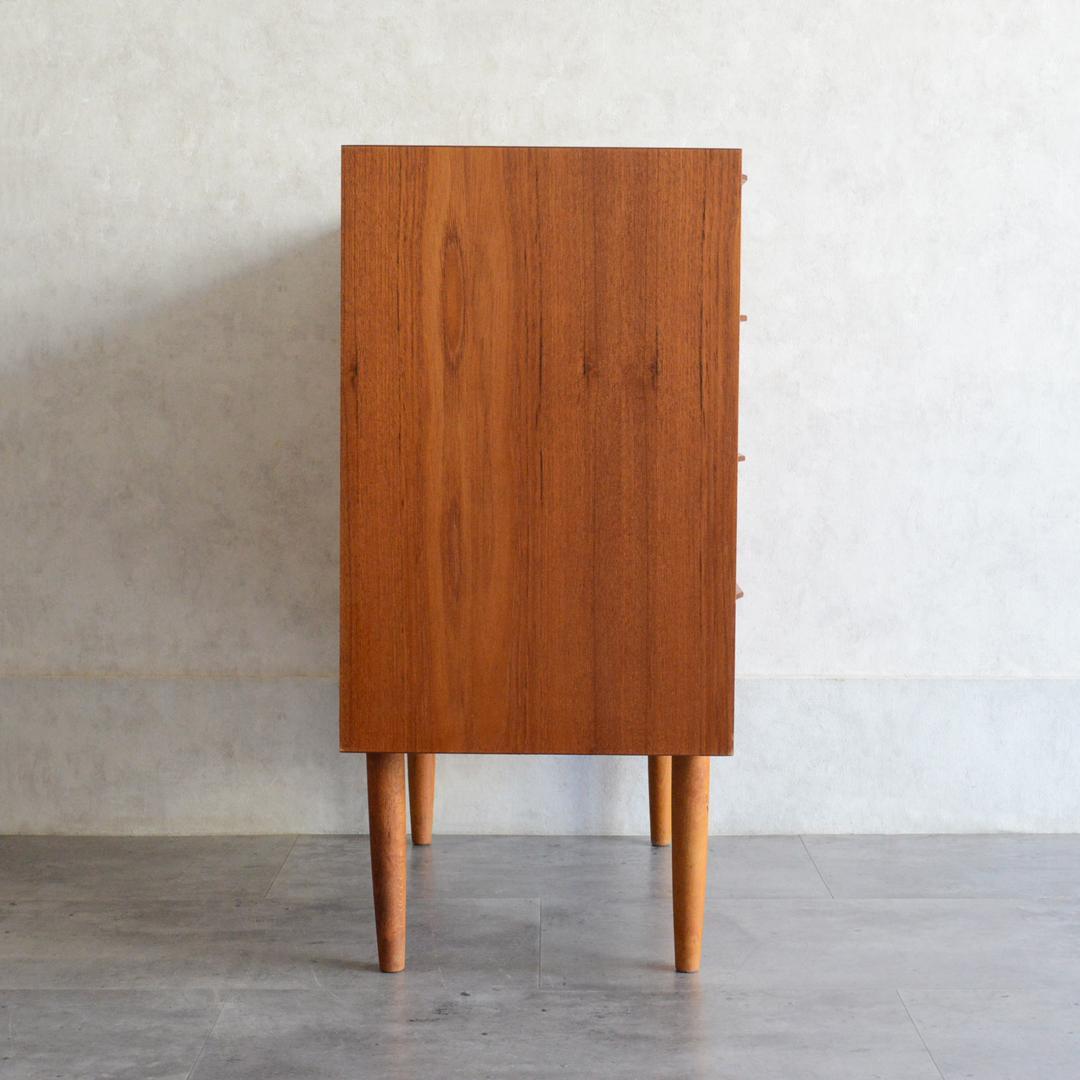 デンマーク 北欧ヴィンテージ チーク ４段 チェスト 洋タンス 北欧家具