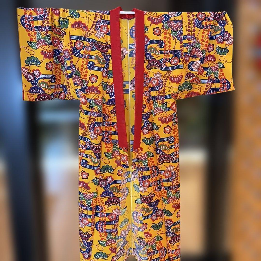 琉球紅型打ち掛け(黄色)