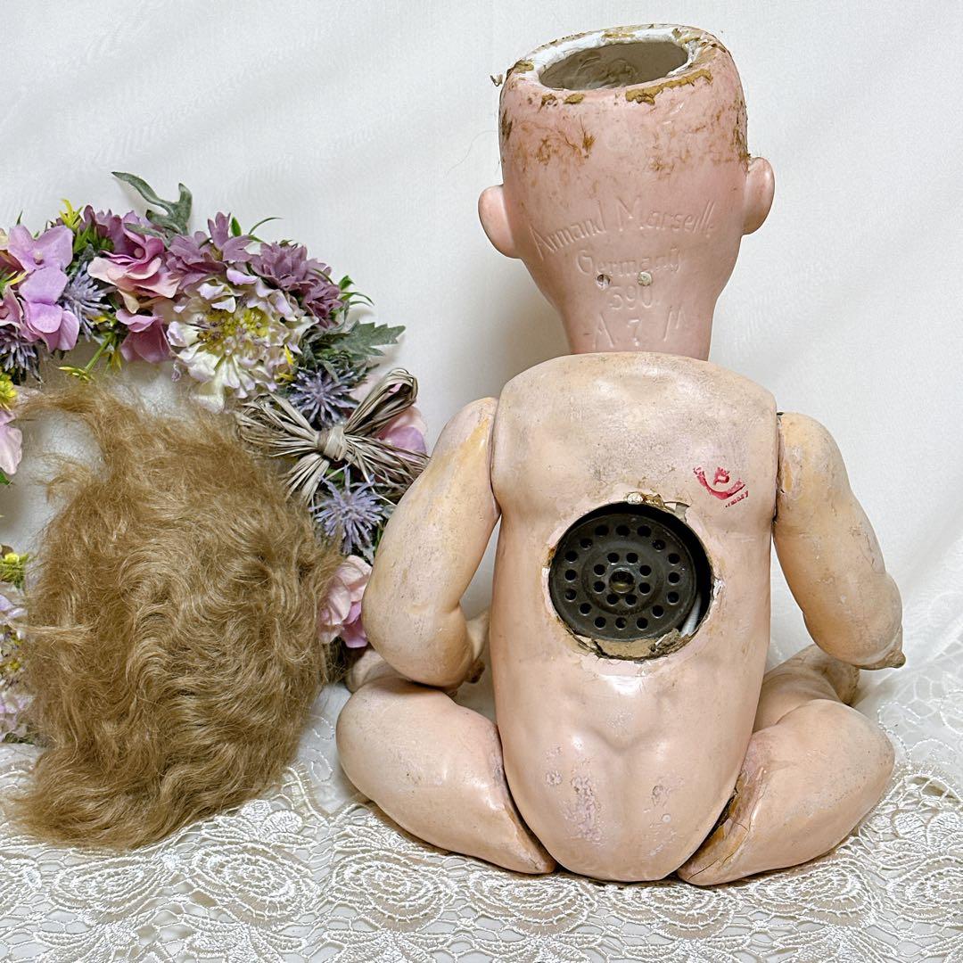 バナナ猫様　アンティークベア4体+ドール1体セット