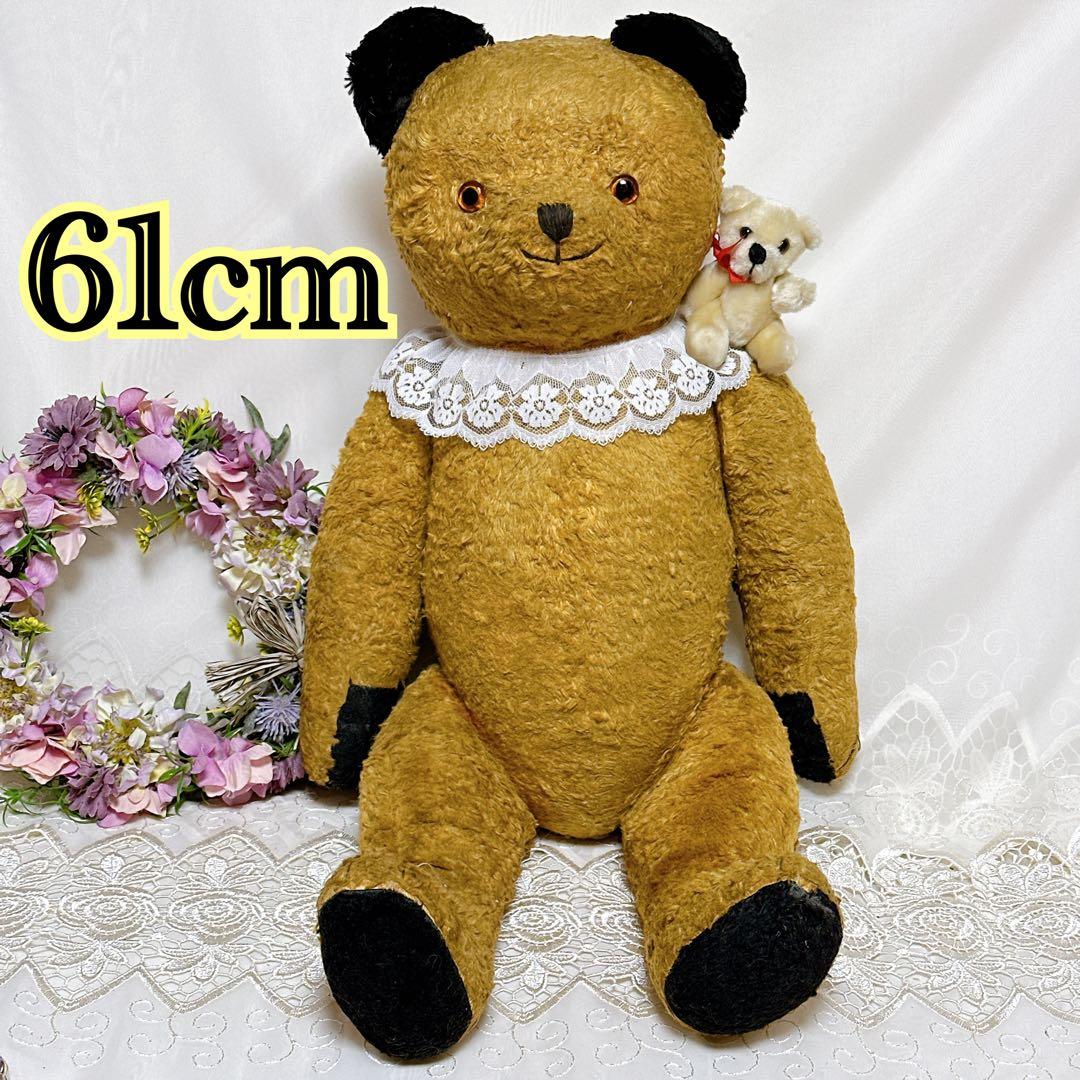 バナナ猫様　アンティークベア4体+ドール1体セット