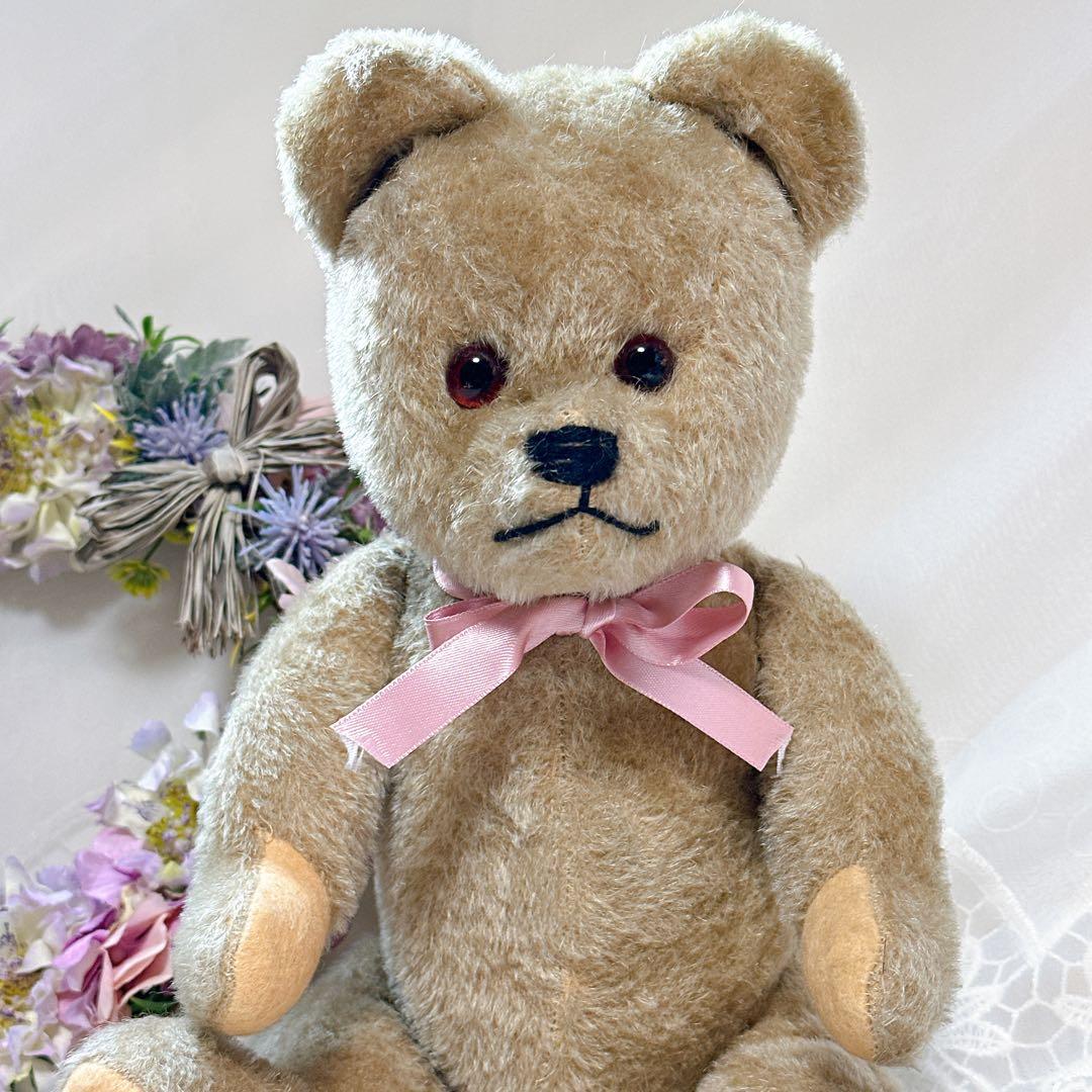 バナナ猫様　アンティークベア4体+ドール1体セット