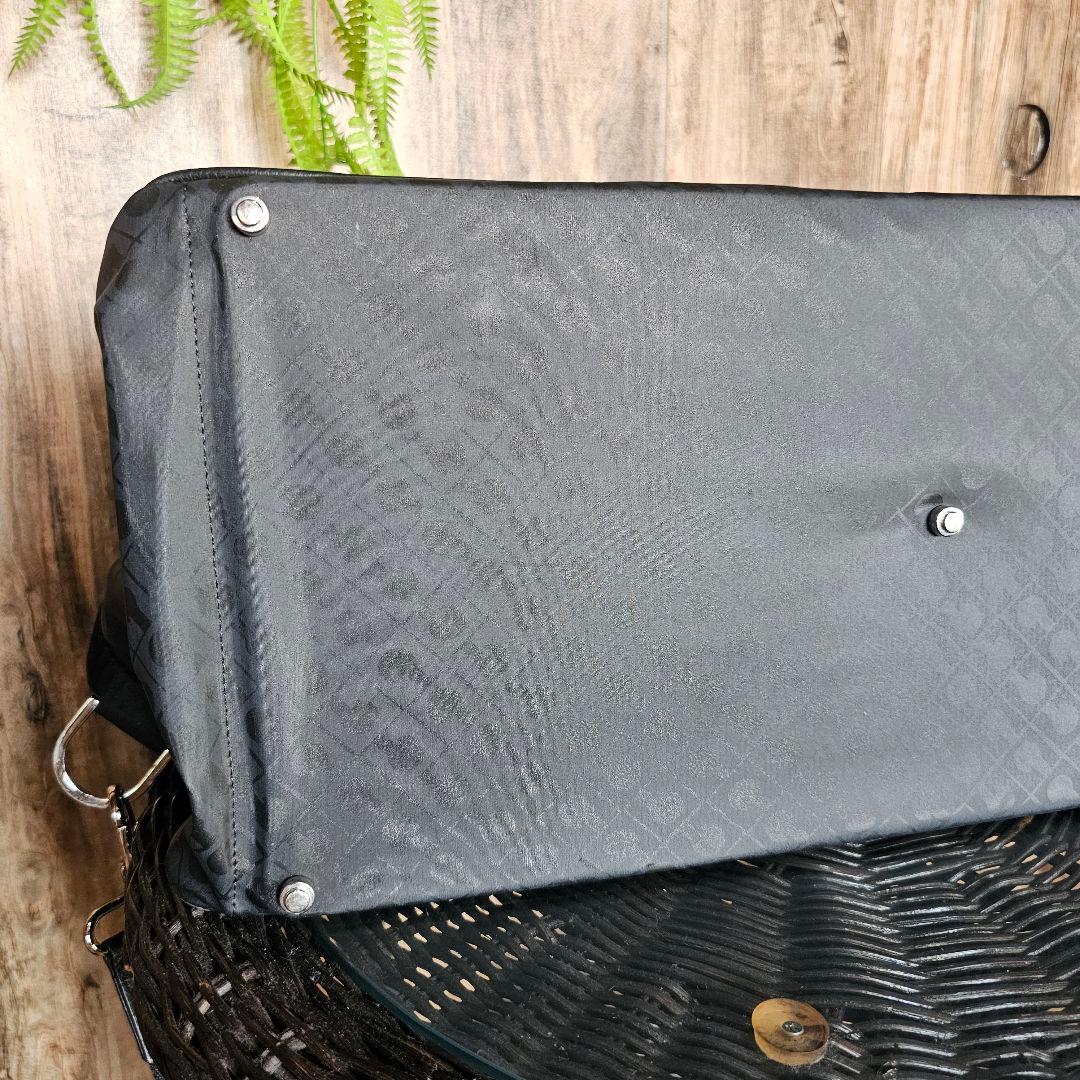 GHERARDINI　ゲラルディーニ　ブラックナイロンボストンバッグ